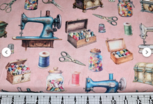 Load image into Gallery viewer, QT Fabrics - In Stitches - Everything Sewing - 1/2 YARD CUT
