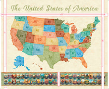 Load image into Gallery viewer, QT Fabrics - On the Road Again - Map Panel - 36"
