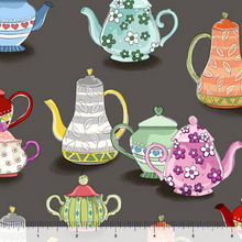 Load image into Gallery viewer, QT Fabrics - Tea Time - Teapots - 1/2 YARD CUT
