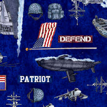 Load image into Gallery viewer, QT Fabrics - Patriot - Navy Allover - 1/2 YARD CUT
