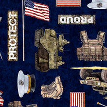 Load image into Gallery viewer, QT Fabrics - Patriot - Marines Allover - 1/2 YARD CUT
