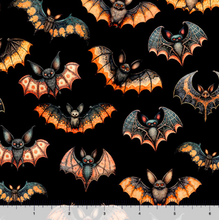 Load image into Gallery viewer, QT Fabrics - Jeepers Creepers - Bats - 1/2 YARD CUT
