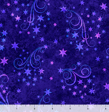 Load image into Gallery viewer, QT Fabrics - Happy Hauntings - Star Swirls - 1/2 YARD CUT

