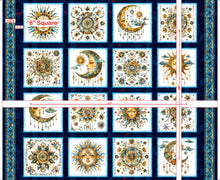 Load image into Gallery viewer, QT Fabrics - Bohemian Sunrise - Celestial Patches Panel - 36"
