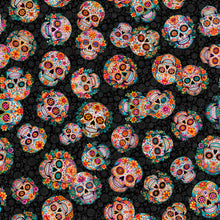 Load image into Gallery viewer, QT Fabrics - Skullduggery - Sugar Skulls Toss - 1/2 YARD CUT
