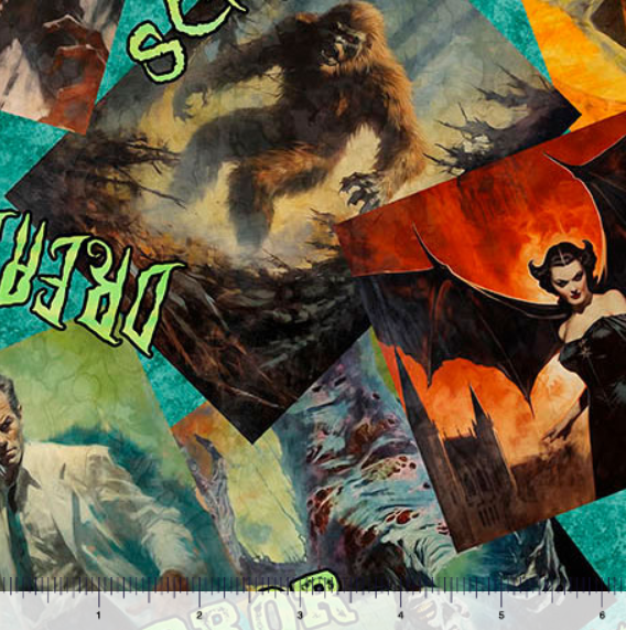 monsters fabric QT Fabrics - Gotta Have It - Classic Movie Monsters
