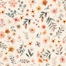 Load image into Gallery viewer, QT Fabrics - Hedgehugs - Floral Toss Cream - 1/2 YARD CUT
