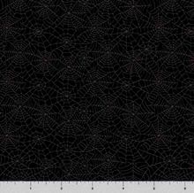 Load image into Gallery viewer, QT Fabrics - Quilting Illusions - Spiderweb Black - 1/2 YARD CUT
