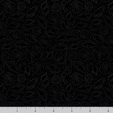 Load image into Gallery viewer, Qt Fabrics - Quilting Illusions - Black Shells - 1/2 YARD CUT
