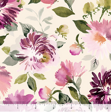Load image into Gallery viewer, QT Fabrics - Dahlia Dreams - Dahlias Cream - 1/2 YARD CUT

