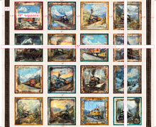 Load image into Gallery viewer, QT Fabrics - Steam &amp; Steel - Train Picture Patches - Panel
