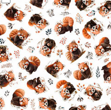 Load image into Gallery viewer, QT Fabrics - Pandaland - Panda Toss - White - 1/2 YARD CUT

