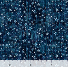 Load image into Gallery viewer, QT Fabrics - American Country - Stars - Navy - 1/2 YARD CUT
