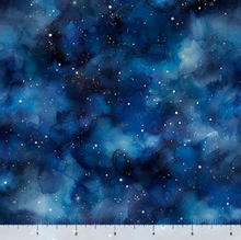 Load image into Gallery viewer, QT Fabrics - Skyward - Night Sky - Midnight - 1/2 YARD CUT
