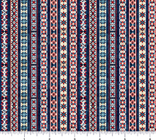 Load image into Gallery viewer, QT Fabrics - All American Snowman - All American Border Stripe - 1/2 YARD CUT
