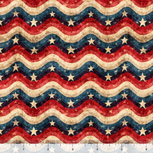 Load image into Gallery viewer, QT Fabrics - All American Snowman - All American Wavy Stripe - 1/2 YARD CUT
