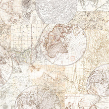 Load image into Gallery viewer, QT Fabrics - Nauticus - Map Tonal - 1/2 YARD CUT
