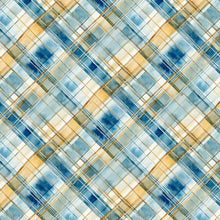 Load image into Gallery viewer, Wilmington Prints - Sunkissed - Blue Plaid - 1/2 YARD CUT
