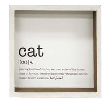 Load image into Gallery viewer, Cat Definition Sign
