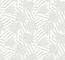 Load image into Gallery viewer, Wilmington Prints - Essentials Strength and Honor - Packed Flags White - 1/2 YARD CUT
