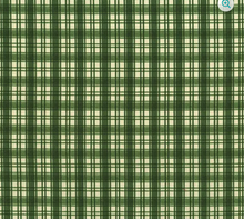 Load image into Gallery viewer, Wilmington Prints - Cardinal Charm - Green and Cream Plaid - 1/2 YARD CUT
