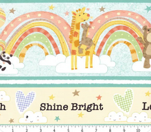 Load image into Gallery viewer, Wilmington Prints - Rainbow Dreams - Repeating Stripe - 1/2 YARD CUT
