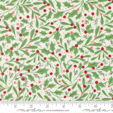 Load image into Gallery viewer, Moda Fabrics - Merrily on High - Winter Berries - Snow - 1/2 YARD CUT
