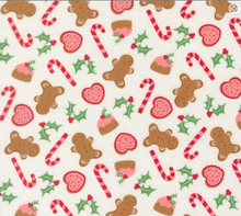 Load image into Gallery viewer, Moda Fabrics - Merrily on High - Sweet Treats - Snow - 1/2 YARD CUT
