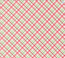 Load image into Gallery viewer, Moda Fabrics - Merrily on High - Pretty Plaid Paper - Snow - 1/2 YARD CUT
