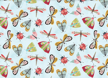 Load image into Gallery viewer, Blank Quilting - Natures Symphony - Butterflies, Dragonflies and Ladybugs - 1/2 YARD CUT
