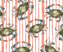 Load image into Gallery viewer, Blank Quilting - Seaside Boil - Crabs - 1/2 YARD CUT
