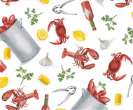 Blank Quilting - Seaside Boil - Lobster Pots & Lobsters - 1/2 YARD CUT