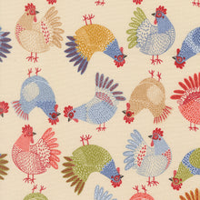 Load image into Gallery viewer, Moda Fabrics - The Henhouse - Chickens Cloud - 1/2 YARD CUT
