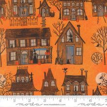 Load image into Gallery viewer, Moda Fabrics - Coven - Witch Village - Pumpkin - 1/2 YARD CUT
