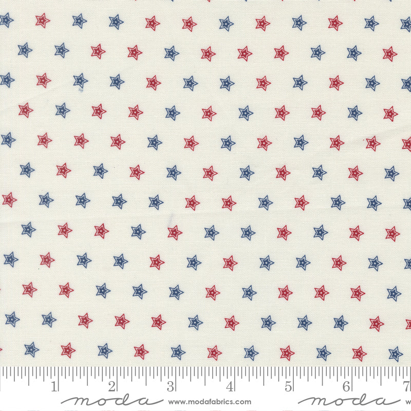 Moda Fabrics - American Gatherings III - Stars Multi - 1/2 YARD CUT ...