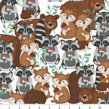 Load image into Gallery viewer, Wilmington Prints - Woodland Whimsy - Packed Animals - 1/2 YARD CUT
