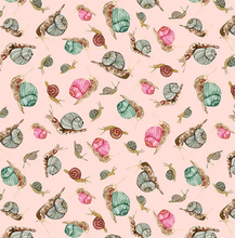 Load image into Gallery viewer, Windham Fabrics - Forest Fruits - Snails Pale Pink - 1/2 YARD CUT

