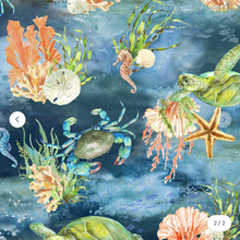 Load image into Gallery viewer, Windham Fabrics - Ocean Life - Deep Sea - 1/2 YARD CUT
