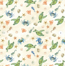 Load image into Gallery viewer, Windham Fabrics - Ocean Life - Undersea Life - Ivory - 1/2 YARD CUT

