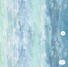 Load image into Gallery viewer, Windham Fabrics - Ocean Life - Serene - Aqua - 1/2 YARD CUT
