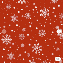 Load image into Gallery viewer, Windham Fabrics - Winter Wonder - Snowfall - Red - 1/2 YARD CUT
