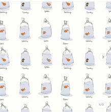 Load image into Gallery viewer, Windham Fabrics - Heather Ross Favorites - Goldfishes in Bags - 1/2 YARD CUT

