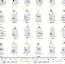 Load image into Gallery viewer, Windham Fabrics - Heather Ross Favorites - Goldfishes in Bags - 1/2 YARD CUT
