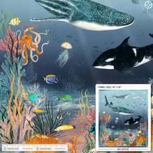 Load image into Gallery viewer, Windham Fabrics - Deep Blue - Beyond the Reef Panel
