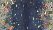 Load image into Gallery viewer, Windham Fabrics - Deep Blue - Ocean Flow Double Border Panel
