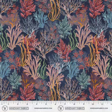 Load image into Gallery viewer, Windham Fabrics - Deep Blue - Garden Reef - Deep Blue - 1/2 YARD CUT
