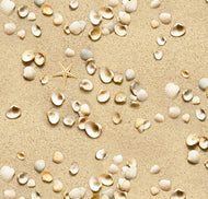 Elizabeth's Studio - Landscape Medley - Cockle Shells - 1/2 YARD CUT