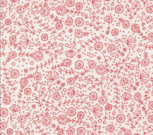 Load image into Gallery viewer, Moda Fabrics - Independence Day - The Meadow Florals - Vanilla Red - 1/2 YARD CUT
