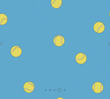 Load image into Gallery viewer, Camelot Fabrics - Serving Summer - Tennis Ball Twist - 1/2 YARD CUT
