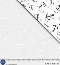 Load image into Gallery viewer, P&amp;B Fabrics - Ramblings by the Sea - Anchors Aweigh - 1/2 YARD CUT
